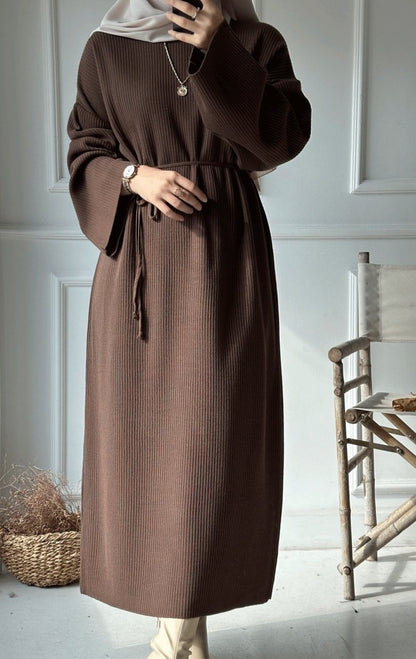 Robe Mocha Côtelée 🍂
